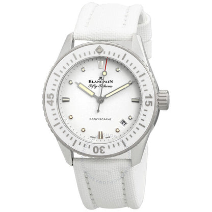 Blancpain, Fifty Fathoms Bathyscaphe Automatic White Dial Ladies Watch