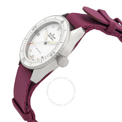 ساعة بلانكبان فيفتي فاذومز باثيسكاف أوتوماتيكية بمينا أبيض