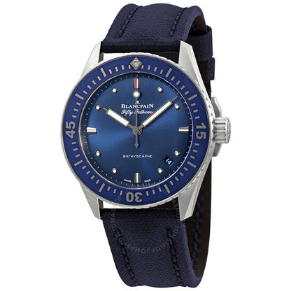 Blancpain, Fifty Fathoms Bathyscaphe Automatic Blue Dial Men's Watch