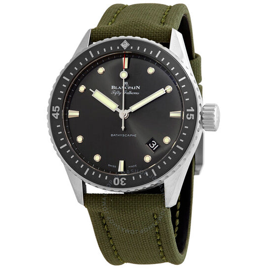 Blancpain, Fifty Fathoms Bathyscaphe Meteor Grey Dial Automatic Men's Watch