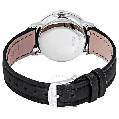 ساعة بلانكبان ألترا بلايت أوتوماتيكية للسيدات بمينا أبيض من الألماس