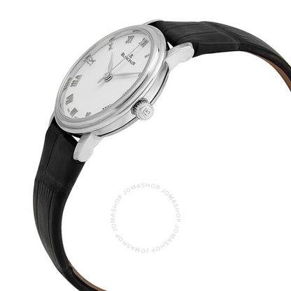 ساعة بلانكبان فيليريت أوتوماتيكية للسيدات بمينا أبيض