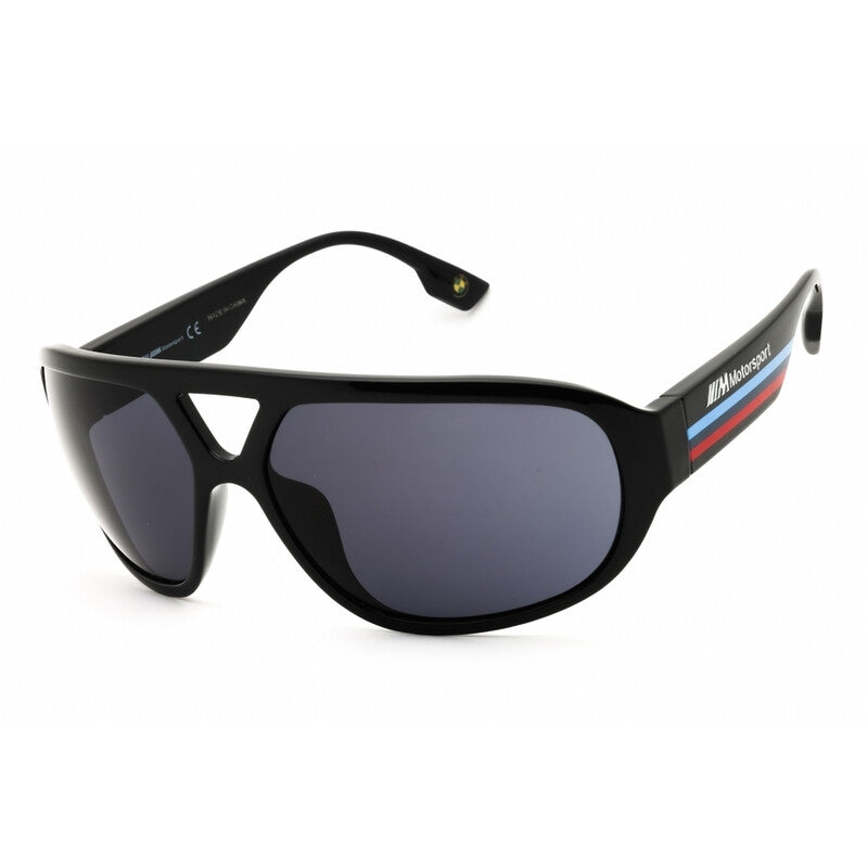 Men's Black Oval Sunglasses