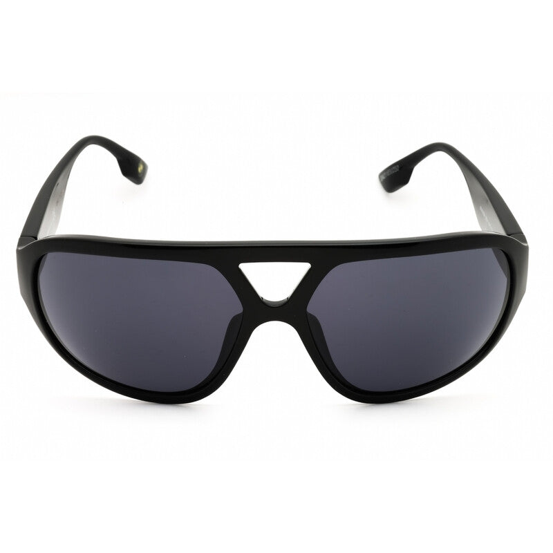 Men's Black Oval Sunglasses
