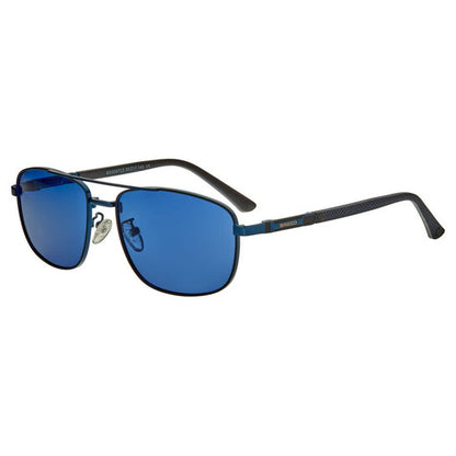 Men's Blue Rectangular Sunglasses