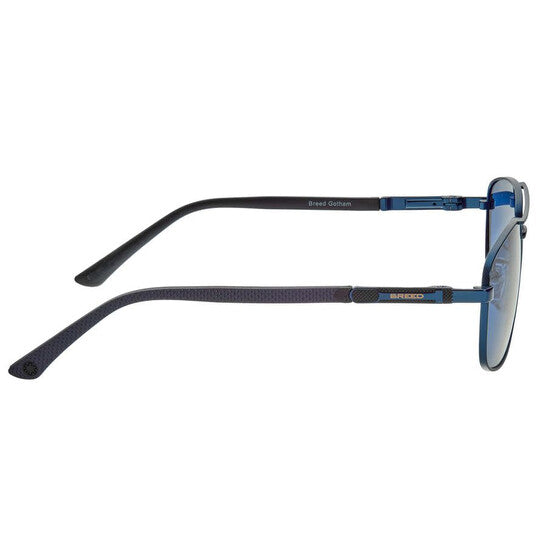 Men's Blue Rectangular Sunglasses
