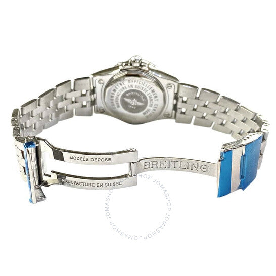 ساعة بريتلينج النسائية، كوارتز، مينا فضية اللون، A7140C2/G661/368A