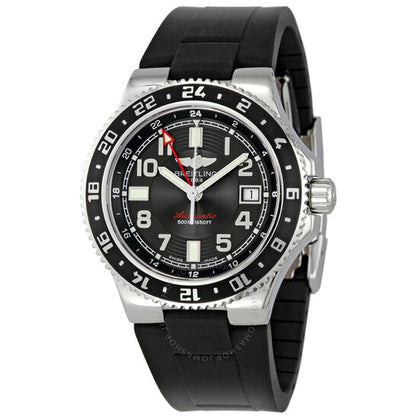 Breitling, Aeromarine Superocean GMT Black Dial Men's Watch A3238011-BA38BKRD