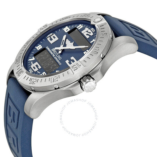 Breitling, Aerospace Blue Dial Blue Rubber Men's Watch E7936310-C869BLPT