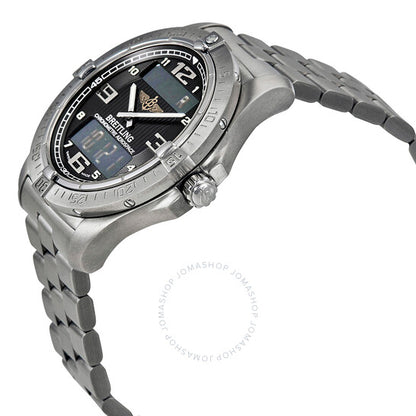 ساعة بريتلينغ إيروسبيس الرجالية التناظرية الرقمية E7936210-B962TI