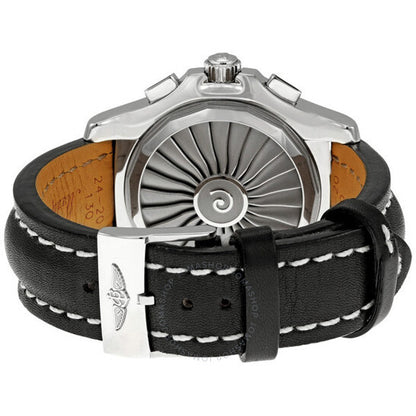 ساعة بريتلينج إير وولف رافين فولكانو للرجال بمينا أسود