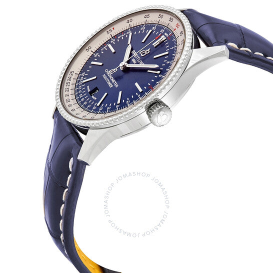 ساعة بريتلينج أوتوماتيكية للرجال بمينا أزرق مقاس 41 مم