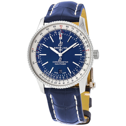 ساعة بريتلينج أوتوماتيكية للرجال بمينا أزرق مقاس 41 مم