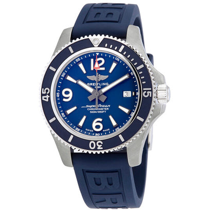 ساعة بريتلينج أوتوماتيكية كرونومتر للرجال بمينا أزرق