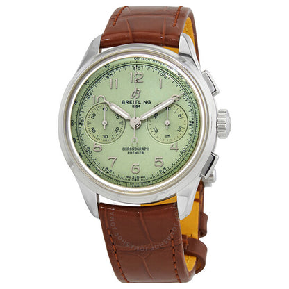 Breitling, Premier Chronograph Hand Wind Green Dial Men's Watch