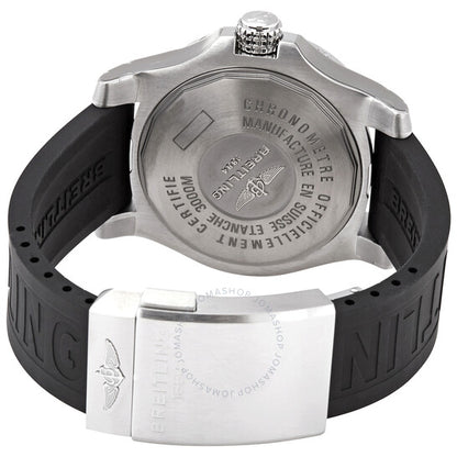 ساعة بريتلينج أوتوماتيكية للرجال بمينا أصفر ومطاط أسود