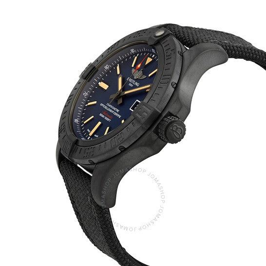 ساعة بريتلينج أفنجر بلاكبيرد أوتوماتيكية للرجال بمينا أزرق