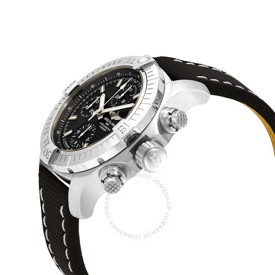 ساعة بريتلينج أفنجر كرونوغراف أوتوماتيكية للرجال بمينا أسود