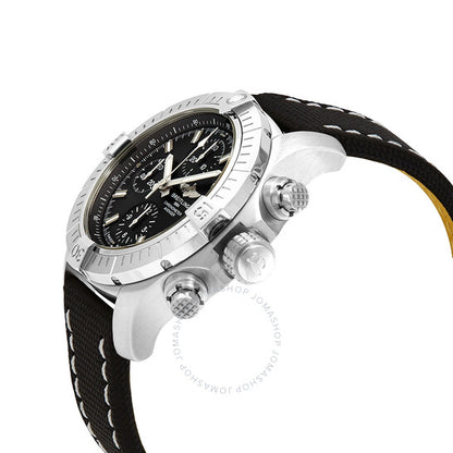 ساعة بريتلينج أفنجر كرونوغراف أوتوماتيكية للرجال بمينا أسود