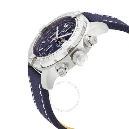 ساعة بريتلينج أفنجر كرونوغراف أوتوماتيكية للرجال بمينا أزرق