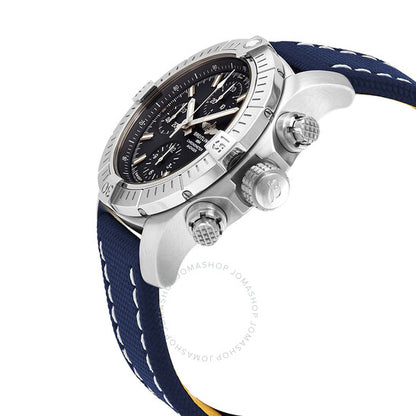 ساعة بريتلينج أفنجر كرونوغراف أوتوماتيكية للرجال بمينا أزرق