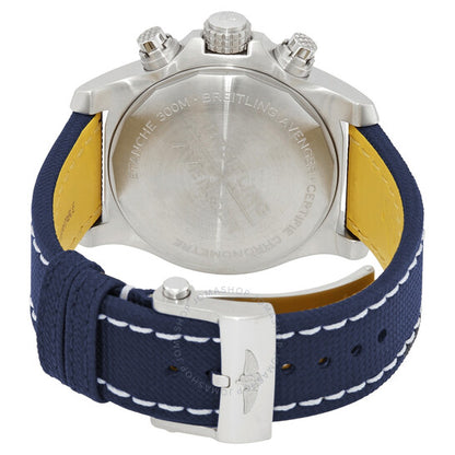 ساعة بريتلينج أفنجر كرونوغراف أوتوماتيكية للرجال بمينا أزرق