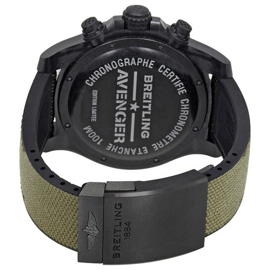 Breitling, Avenger Hurricane Black Dial Automatic Men's Watch XB12101A-BF46GNRD