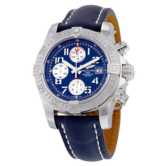 Breitling, Avenger II Automatic Blue Dial Blue Leather Men's Watch A1338111-C870BLLD