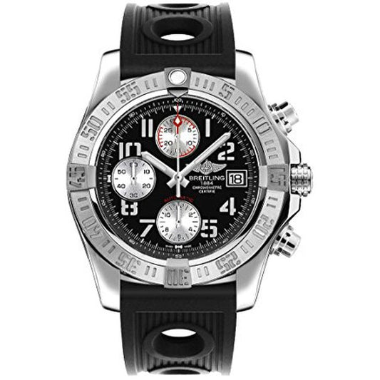 ساعة بريتلينج أفينجر II للرجال بمينا أسود وسوار أوشن ريسر A1338111/BC33BKOR