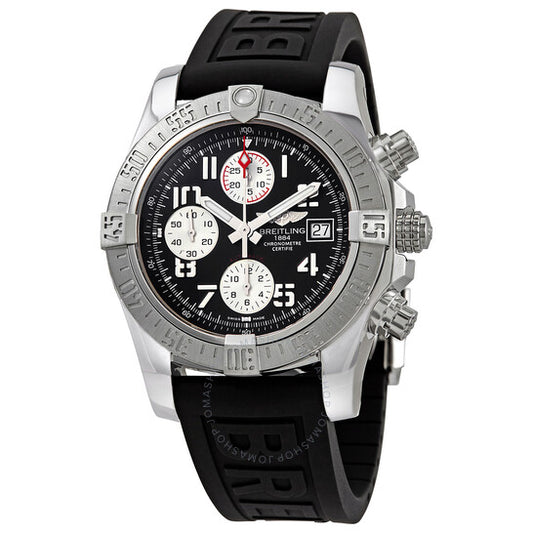 ساعة بريتلينغ أفينجر II كرونوغراف أوتوماتيكية بركان بمينا أسود للرجال