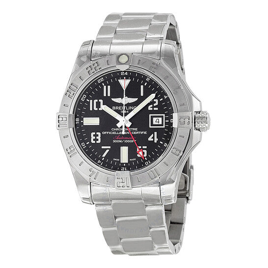 Breitling, Avenger II GMT Black Dial Men's Watch A3239011/BC34SS