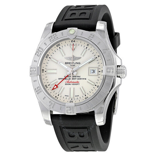 Breitling, Avenger II GMT Silver Dial Men's Watch A3239011-G778BKPT3