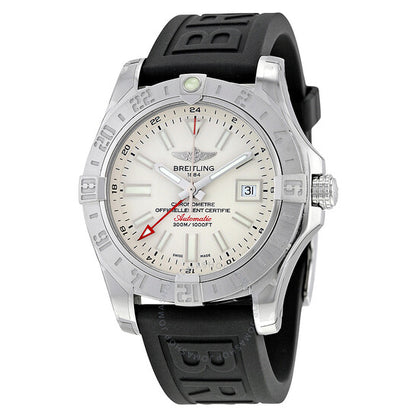 Breitling, Avenger II GMT Silver Dial Men's Watch A3239011-G778BKPT3