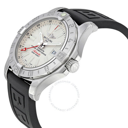 Breitling, Avenger II GMT Silver Dial Men's Watch A3239011-G778BKPT3