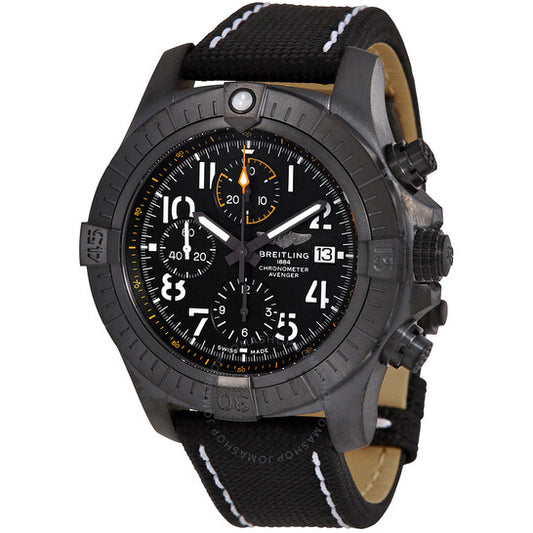 Breitling, Avenger Night Mission Chronograph Automatic Chronometer Black Dial Men's Watch