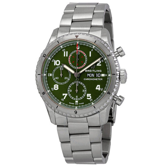 Breitling, Aviator 8 Chronograph Curtiss Warhawk Automatic Green Dial Men's Watch