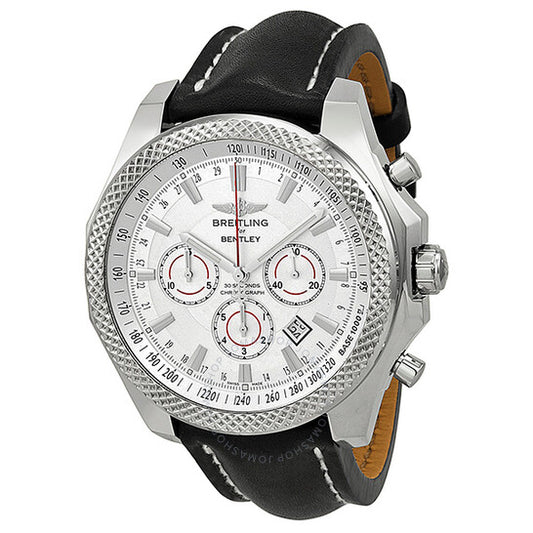 Breitling, Bentley Barnato Chronograph Automatic Silver Dial Brown Leather Men's Watch A2536821/G734-441X