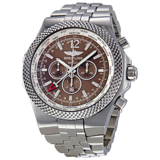 Breitling, Bentley GMT Bronze Dial Stainless Steel Men's Watch A4736212-Q554SS