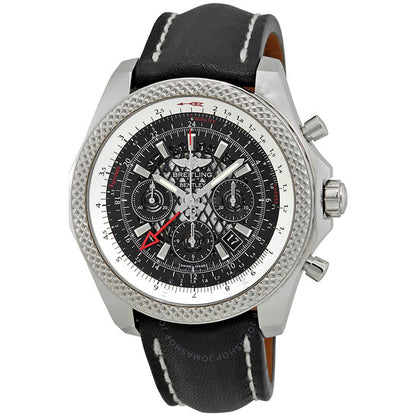 Breitling, Bentley GMT Chronograph Automatic Men's Black Leather Watch