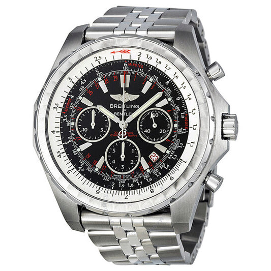 Breitling, Bentley Motors T Chronograph Black Dial Men's Watch A2536313-B954SS