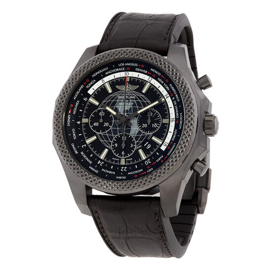 Breitling, Bentley World Time Chronograph Automatic Chronometer Black Dial Men's Watch MB0521V4/BE46-244S