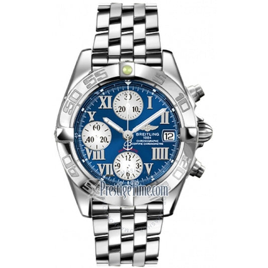 Breitling, Chrono Galactic Blue Dial Stainless Steel Automatic Men's Watch A13358L2-C678SS