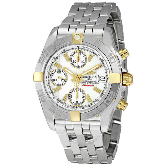 Breitling, Chrono Galactic White Dial Chronograph Stainless Steel Men's Watch B13358L2-A700SS