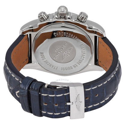 ساعة بريتلينج كرونوغراف أوتوماتيكية للرجال بمينا أزرق