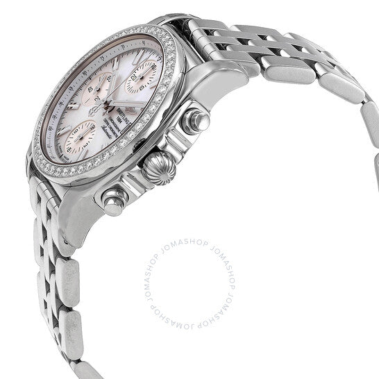 ساعة بريتلينغ كرونومات 38 أوتوماتيكية مرصعة بالألماس للسيدات A1331053/A774