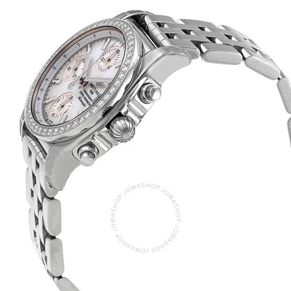 ساعة بريتلينغ كرونومات 38 أوتوماتيكية مرصعة بالألماس للسيدات A1331053/A774