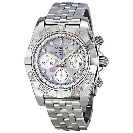 Breitling, Chronomat 41 Automatic Diamond Mother of Pearl Dial Men's Watch AB014012-G712SS