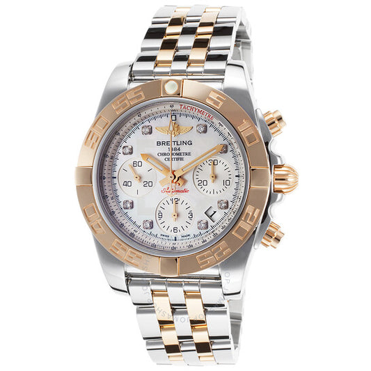 Breitling, Chronomat 41 Mother of Pearl Diamond Dial Men's Watch CB014012-A723TT
