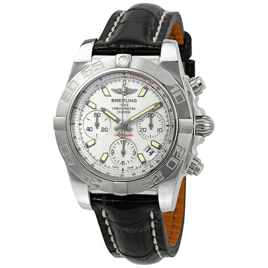 Breitling, Chronomat 41 Sierra Silver Dial Stainless Steel Men's Watch