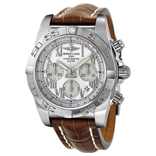 Breitling, Chronomat 44 Automatic Silver Dial Men's Watch BRLT